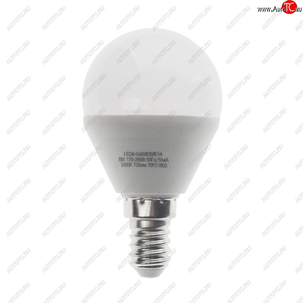 129 р. Лампа светодиодная E14 G45 8W (75W) 220V теплый BasicPower CAMELION CAMELION led8-g45830e14  с доставкой в г. Майкоп