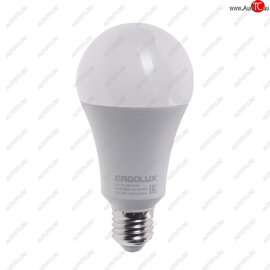 251 р. Лампа светодиодная E27 A70 30W (260W) 220V холодный ERGOLUX ERGOLUX led-a70-30w-e27-4k  с доставкой в г. Майкоп