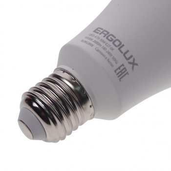 251 р. Лампа светодиодная E27 A70 30W (260W) 220V дневной свет ERGOLUX ERGOLUX led-a70-30w-e27-6k  с доставкой в г. Майкоп. Увеличить фотографию 2