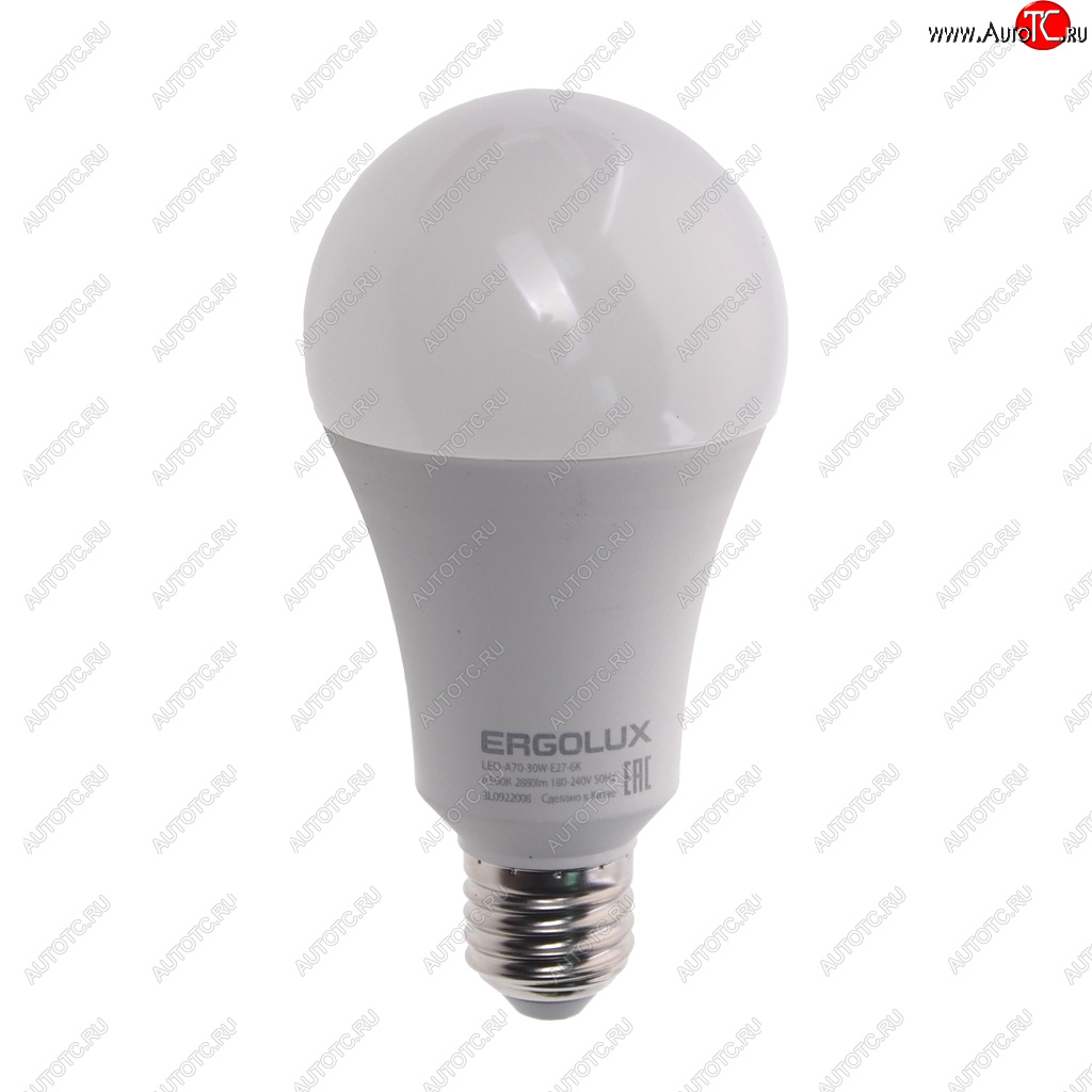 251 р. Лампа светодиодная E27 A70 30W (260W) 220V дневной свет ERGOLUX ERGOLUX led-a70-30w-e27-6k  с доставкой в г. Майкоп