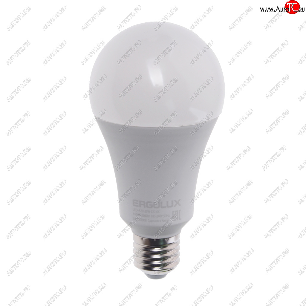 379 р. Лампа светодиодная E27 A70 35W (300W) 220V дневной свет ERGOLUX ERGOLUX led-a70-35w-e27-6k  с доставкой в г. Майкоп