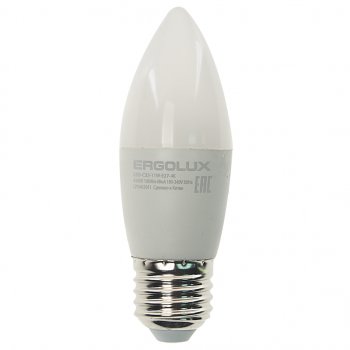 102 р. Лампа светодиодная E27 C35 11W (95W) 220V теплый ERGOLUX ERGOLUX led-c35-11w-e27-4k ERGOLUX led-c35-11w-e27-4k  с доставкой в г. Майкоп. Увеличить фотографию 1