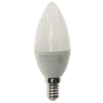 88 р. Лампа светодиодная E14 C35 9W (80W) 220V холодный ERGOLUX ERGOLUX led-c35-9w-e14-4k  с доставкой в г. Майкоп. Увеличить фотографию 1