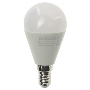100 р. Лампа светодиодная Е14 G45 11W (95W) 220V холодный ERGOLUX ERGOLUX led-g45-11w-e14-4k  с доставкой в г. Майкоп. Увеличить фотографию 1