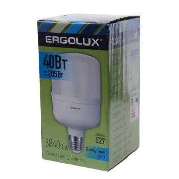 399 р. Лампа светодиодная E27 T170 40W (320W) 220V теплый ERGOLUX ERGOLUX led-hw-40w-e27-4k ERGOLUX led-hw-40w-e27-4k  с доставкой в г. Майкоп. Увеличить фотографию 3