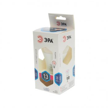 109 р. Лампа светодиодная E27 A60 13W (110W) 220V холодный ЭРА ЭРА led-smd-a60-13w-840-e27  с доставкой в г. Майкоп. Увеличить фотографию 2