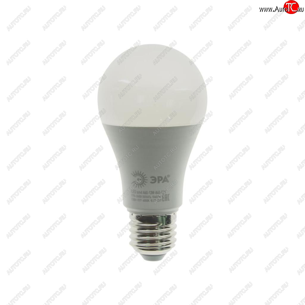 109 р. Лампа светодиодная E27 A60 13W (110W) 220V холодный ЭРА ЭРА led-smd-a60-13w-840-e27  с доставкой в г. Майкоп