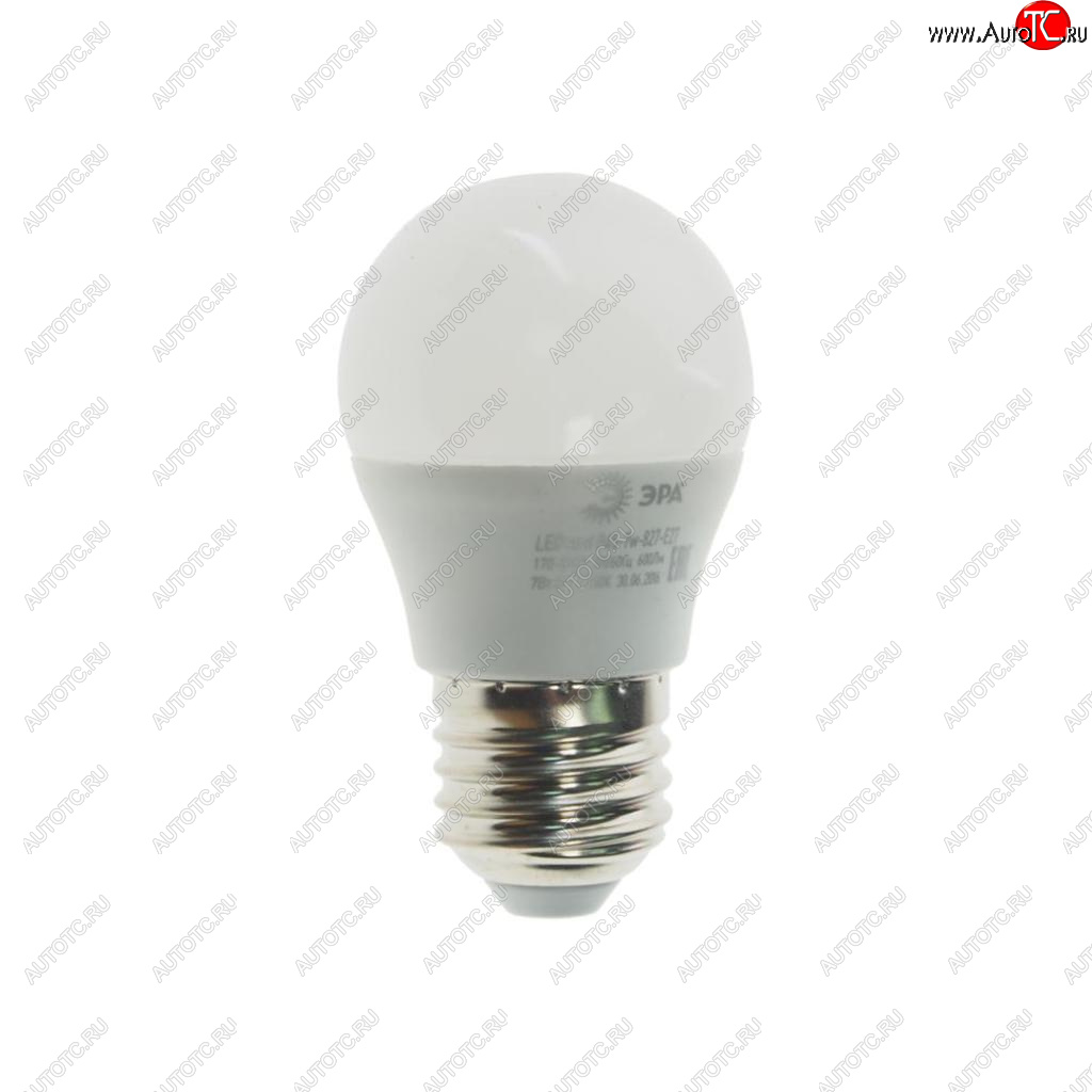 103 р. Лампа светодиодная E27 P45 7W (60W) 220V теплый ЭРА ЭРА led-smd-p45-7w-827-e27  с доставкой в г. Майкоп