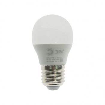 93 р. Лампа светодиодная E27 P45 7W (60W) 220V холодный ЭРА ЭРА led-smd-p45-7w-840-e27  с доставкой в г. Майкоп. Увеличить фотографию 1