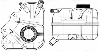 1 429 р. Бачок расширительный LUZAR Daewoo Lanos T100 хэтчбэк 5 дв. дорестайлинг (1997-2002)  с доставкой в г. Майкоп. Увеличить фотографию 8