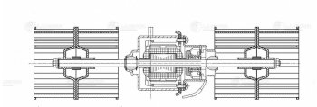3 199 р. Мотор отопителя ОСА 9000 12V (с крыльчаткой) LUZAR LUZAR lfh03129  с доставкой в г. Майкоп. Увеличить фотографию 5