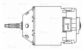 3 699 р. Мотор отопителя NISSAN X-Trail (00-) салона LUZAR LUZAR lfh14h8  с доставкой в г. Майкоп. Увеличить фотографию 5
