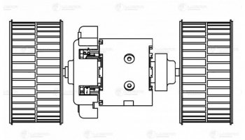6 999 р. Мотор отопителя КАМАЗ-5490 MERCEDES Actros MP2,MP3 (03-) с крыльчаткой LUZAR LUZAR lfh1505  с доставкой в г. Майкоп. Увеличить фотографию 3
