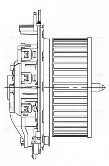 9 199 р. Мотор отопителя VW Golf (12-) AUDI A3 (12-) SEAT Leon (12-) SKODA Octavia (12-) салона LUZAR LUZAR lfh18em  с доставкой в г. Майкоп. Увеличить фотографию 7