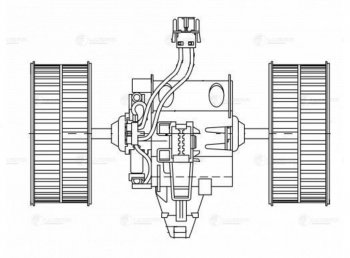 5 299 р. Мотор отопителя BMW 5 (E60) LUZAR LUZAR lfh26e6  с доставкой в г. Майкоп. Увеличить фотографию 9
