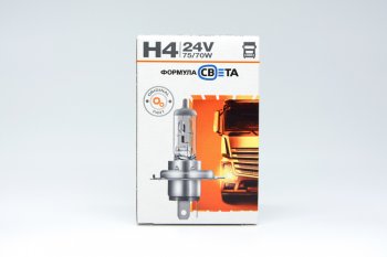 175 р. Лампа 24V H4 75/70W P43t ФОРМУЛА СВЕТА ФОРМУЛА СВЕТА lhi04247570fsp1 ФОРМУЛА СВЕТА lhi04247570fsp1  с доставкой в г. Майкоп. Увеличить фотографию 1