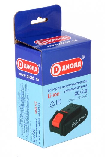2 179 р. Аккумулятор для электроинструмента 20.0В 2.0Ач ДИОЛД ДИОЛД ли-02с  с доставкой в г. Майкоп. Увеличить фотографию 5