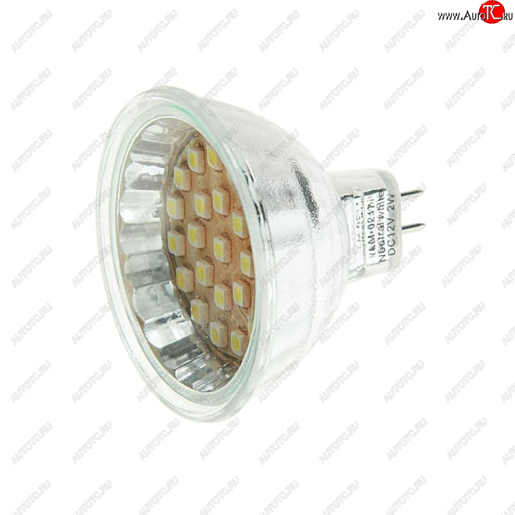 23 р. Лампа светодиодная 12V MR16 2W(20W) холодный MEGA LIGHTING MEGA LIGHTING lm-0217nw  с доставкой в г. Майкоп