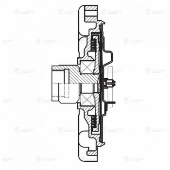 7 749 р. Вискомуфта FORD Transit (06-) привода вентилятора LUZAR LUZAR lmc1029  с доставкой в г. Майкоп. Увеличить фотографию 3