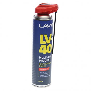 499 р. Смазка универсальная проникающая LV-40 520мл аэрозоль (трубка) LAVR LAVR ln1453  с доставкой в г. Майкоп. Увеличить фотографию 1