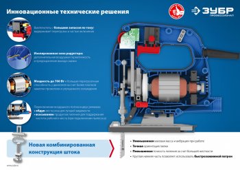 7 349 р. Лобзик 500Вт 600-3000обмин. дерево-65мм ЗУБР ЗУБР лп-500 к  с доставкой в г. Майкоп. Увеличить фотографию 11