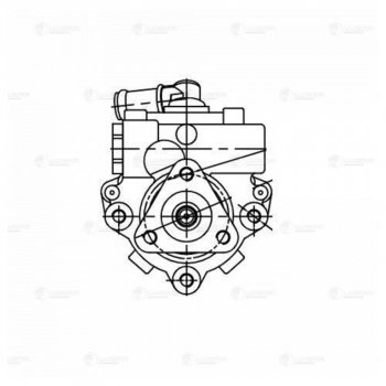 7 599 р. Насос гидроусилителя ГАЗ-3302 дв.CUMMINS ISF 2.8 LUZAR LUZAR lps0301  с доставкой в г. Майкоп. Увеличить фотографию 4