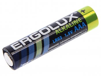 46 р. Батарейка AAA LR03 1.5V блистер 2шт. (цена за 1шт.) Alkaline ERGOLUX ERGOLUX lr03 bl-2  с доставкой в г. Майкоп. Увеличить фотографию 1