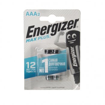 122 р. Батарейка AAA LR03 1.5V блистер 2шт. (цена за 1шт.) Alkaline Maximum ENERGIZER ENERGIZER lr03m bc2  с доставкой в г. Майкоп. Увеличить фотографию 1