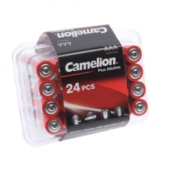 48 р. Батарейка AAA LR03 1.5V блистер 24шт. (цена за 1шт.) Alkaline Plus CAMELION CAMELION lr03-pb24  с доставкой в г. Майкоп. Увеличить фотографию 2