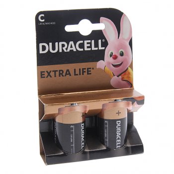 419 р. Батарейка C LR14 1.5V блистер 2шт. (цена за 1шт.) Alkaline Basic DURACELL DURACELL lr14-2bl  с доставкой в г. Майкоп. Увеличить фотографию 2