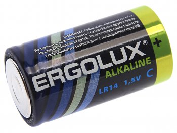 135 р. Батарейка C LR14 1.5V блистер 2шт. (цена за 1шт.) Alkaline ERGOLUX ERGOLUX lr14 bl-2  с доставкой в г. Майкоп. Увеличить фотографию 1