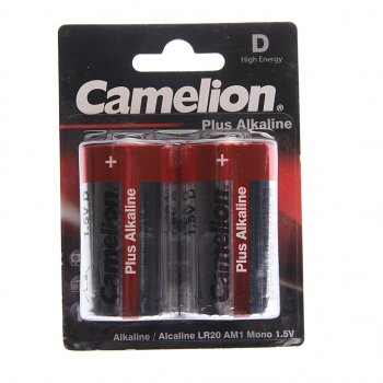 270 р. Батарейка D LR20 1.5V блистер 2шт. (цена за 1шт.) Alkaline Plus CAMELION CAMELION lr20-bp2  с доставкой в г. Майкоп. Увеличить фотографию 3