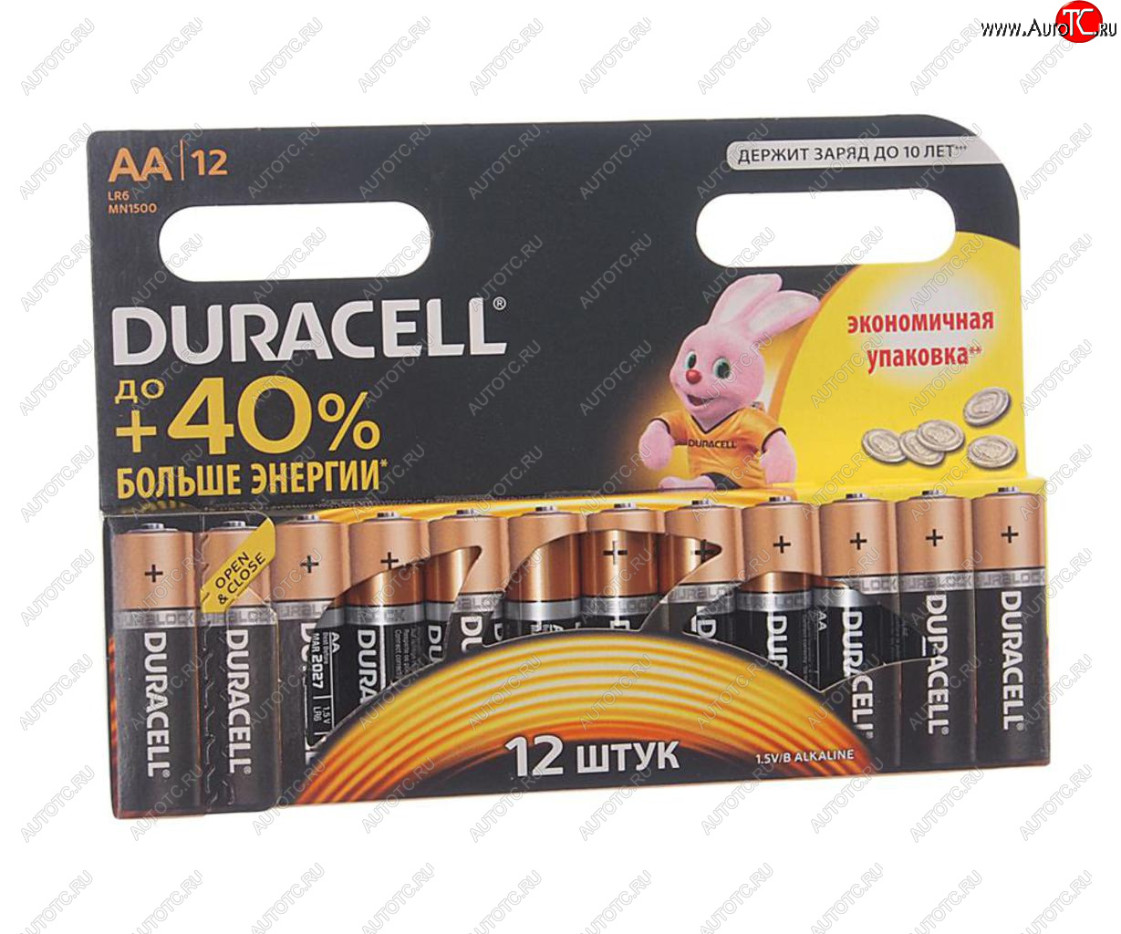 144 р. Батарейка AA LR6 1.5V блистер 12шт. (цена за 1шт.) Alkaline Basic DURACELL DURACELL lr6n-12bl  с доставкой в г. Майкоп