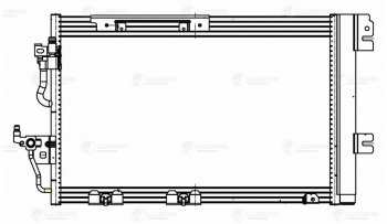 9 799 р. Радиатор кондиционера OPEL Astra H (04-),Zafira B (05-) LUZAR LUZAR lrac21165  с доставкой в г. Майкоп. Увеличить фотографию 3