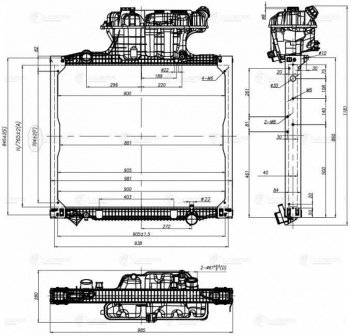 67 999 р. Радиатор MAN TGA (00-) охлаждения двигателя LUZAR LUZAR lrc1283  с доставкой в г. Майкоп. Увеличить фотографию 3