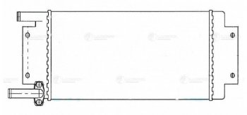 3 399 р. Радиатор отопителя КАМАЗ алюминиевый 2-х рядный в сборе LUZAR LUZAR lrh0720  с доставкой в г. Майкоп. Увеличить фотографию 3