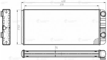 7 799 р. Радиатор отопителя VOLVO FM4 LUZAR LUZAR lrh1015  с доставкой в г. Майкоп. Увеличить фотографию 3