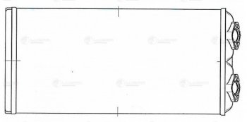 3 299 р. Радиатор отопителя МАЗ-5440,6430 (ЕВРО-3) LUZAR LUZAR lrh1231  с доставкой в г. Майкоп. Увеличить фотографию 6