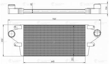 17 999 р. Охладитель ГАЗ-33081,3309 дв.Д-245.7Е2,9Е2 наддувочного воздуха алюминиевый LUZAR LUZAR lric0308  с доставкой в г. Майкоп. Увеличить фотографию 2