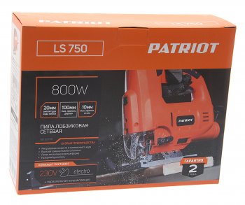 6 749 р. Лобзик 800Вт 500-3000обмин. дерево-100мм с маятником PATRIOT PATRIOT ls750  с доставкой в г. Майкоп. Увеличить фотографию 4