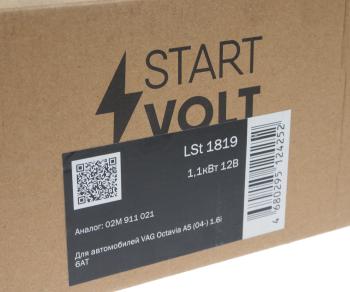 8 999 р. Стартер VW Golf (07-) AUDI A3 (09-) STARTVOLT STARTVOLT lst1819  с доставкой в г. Майкоп. Увеличить фотографию 6