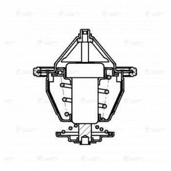 1 259 р. Термостат HYUNDAI Elantra (12-),ix35 (09-),i40 (11-) (2.0) KIA Soul (11-) LUZAR LUZAR lt0820  с доставкой в г. Майкоп. Увеличить фотографию 7