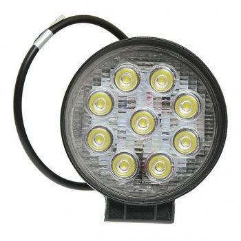 999 р. Фара рабочего света круглая 115х115x55мм 27Вт (9 светодиодов) LED LT LED TECHNOLOGY lt-1227rf  с доставкой в г. Майкоп. Увеличить фотографию 3
