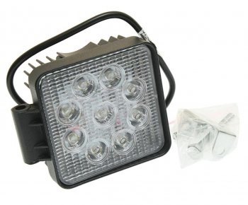 999 р. Фара рабочего света 105х105мм 27Вт (9 светодиодов) LED LT LED TECHNOLOGY lt-1227sf  с доставкой в г. Майкоп. Увеличить фотографию 1