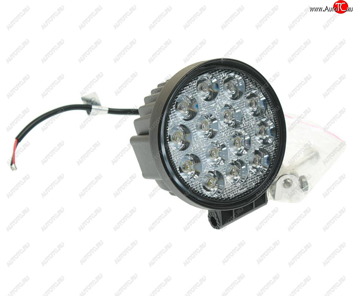1 279 р. Фара рабочего света круглая 116х116x70мм 42Вт (14 светодиодов) LED LT LED TECHNOLOGY lt-1242rf  с доставкой в г. Майкоп