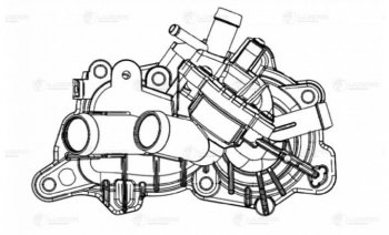 5 399 р. Корпус VW Polo Sedan (15-) AUDI Q7 (15-) SKODA Octavia (13-) термостата LUZAR LUZAR lt1821  с доставкой в г. Майкоп. Увеличить фотографию 8