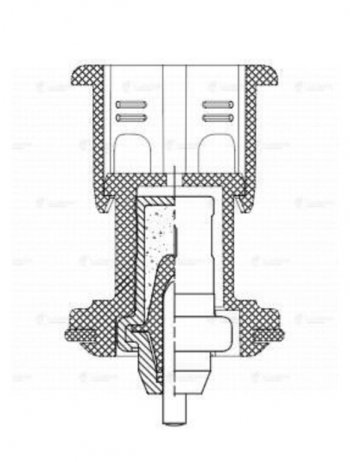 1 729 р. Термостат VW Golf (13-) AUDI A3 (13-) SEAT Leon (13-) SKODA Octavia (13-) LUZAR LUZAR lt1824  с доставкой в г. Майкоп. Увеличить фотографию 5