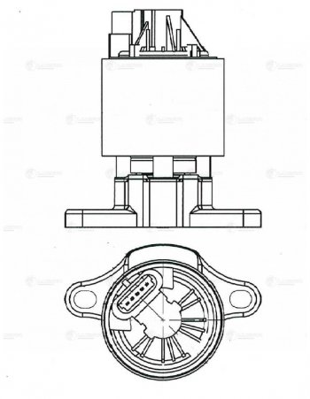 5 899 р. Клапан CHEVROLET Lacetti (03-) рециркуляции отработанных газов (EGR) LUZAR LUZAR lveg0503  с доставкой в г. Майкоп. Увеличить фотографию 7