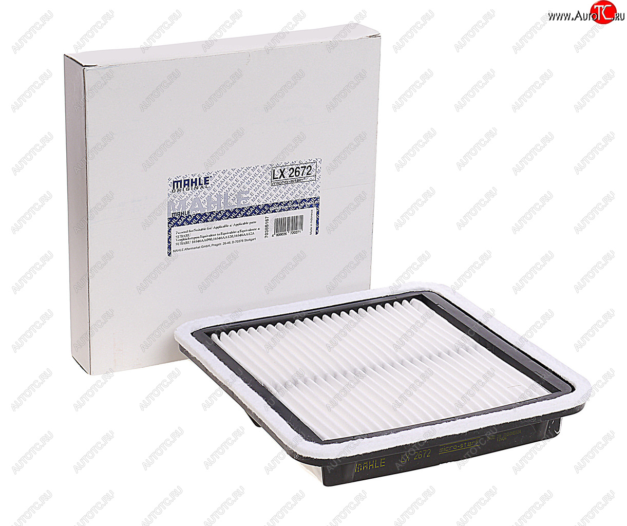 1 379 р. Фильтр воздушный SUBARU Forester (08-),Impreza (08-),Legacy,Outback,Tribeca,XV MAHLE MAHLE lx2672  с доставкой в г. Майкоп