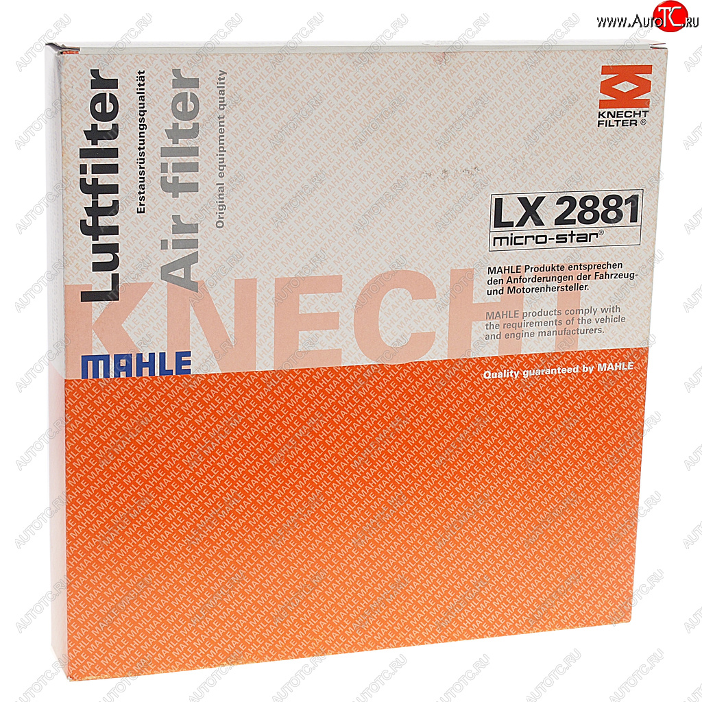 2 999 р. Фильтр воздушный CHEVROLET Cruze (09-) (2.0 D),Orlando (11-) (2.0 D) OPEL Astra J (1.4T1.6T) MAHLE MAHLE lx2881  с доставкой в г. Майкоп